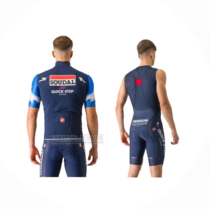 2024 Cycling Jersey Deceuninck Quick Step Dark Blue Short Sleeve And Bib Short